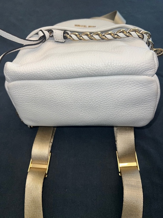Michael Kors White Mini Convertible Backpack